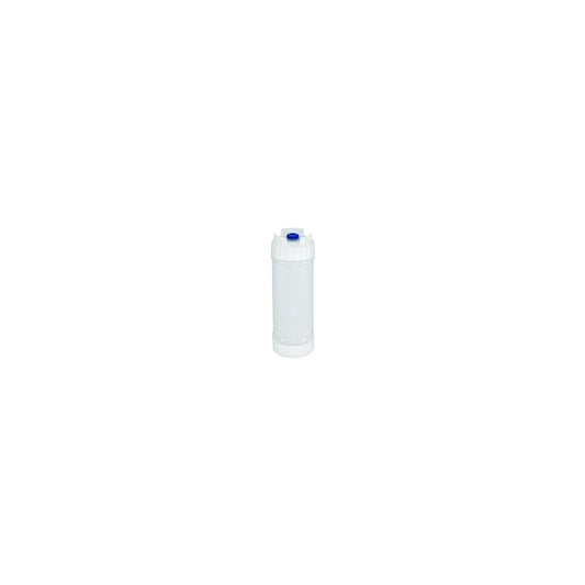 San Jamar 857316L 16 oz Natural Silicone EZ-KLEEN Sauce Bottle - Blue Valve - High Viscosity - 12 pack