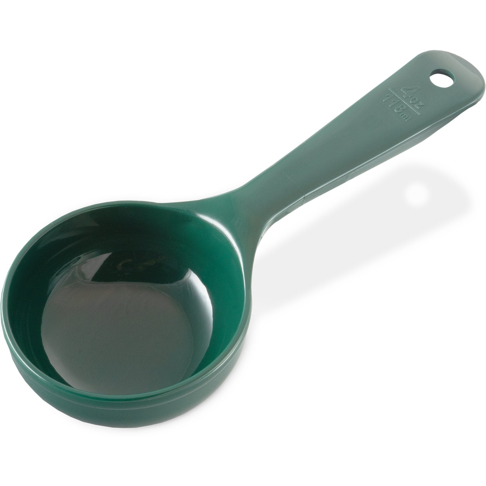 Carlisle 492808 4 oz Forest Green Acetal Measure Miser Solid Short Handle