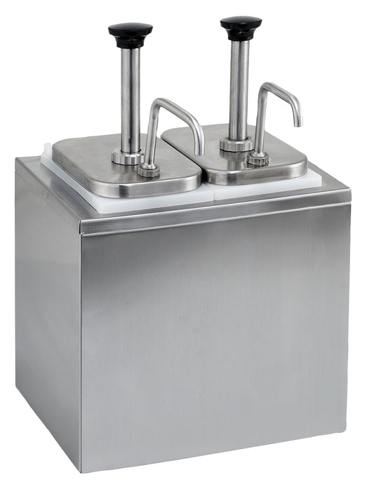 Winco PKTS-2D Condiment Dispenser with 2 Standard Pumps