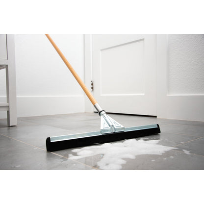 Carlisle 36682400 22" Black Foam Rubber Flo-Pac Soft Heavy Duty Squeegee w/ Threaded Socket