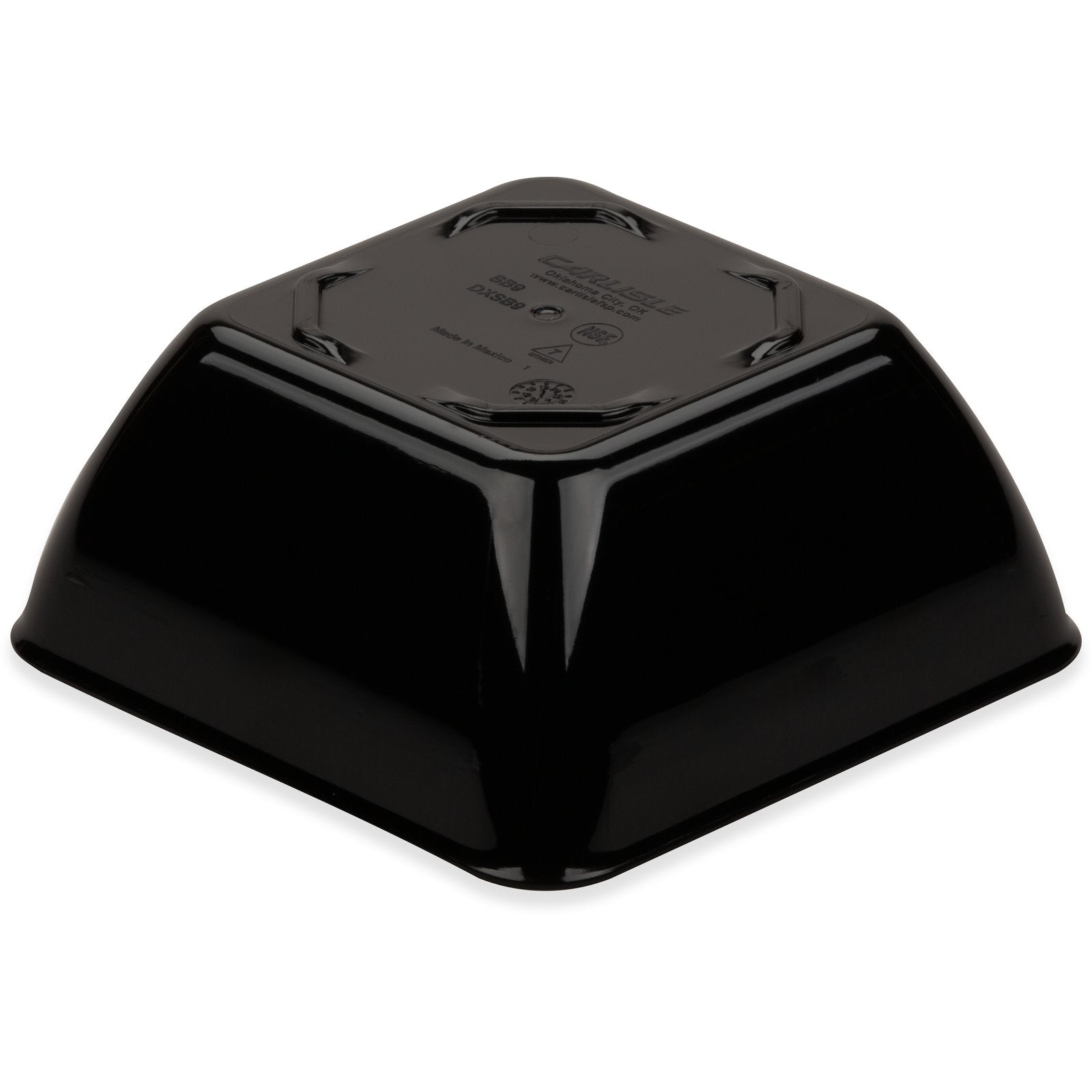 Dinex DXSB903 9 oz Black Square SAN Bowl (48/cs)