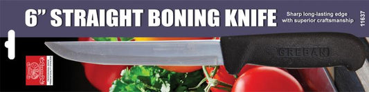 Omcan 21876 6-inch Retail-Ready Straight Boning Knife
