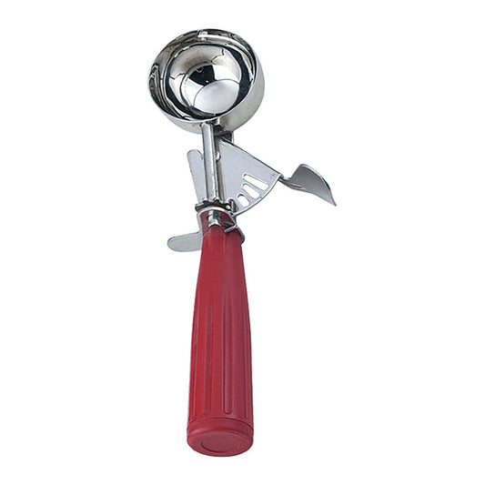 Omcan 34846 1 3/4 oz Ice Cream Disher with Red Plastic Handle (Size 24)