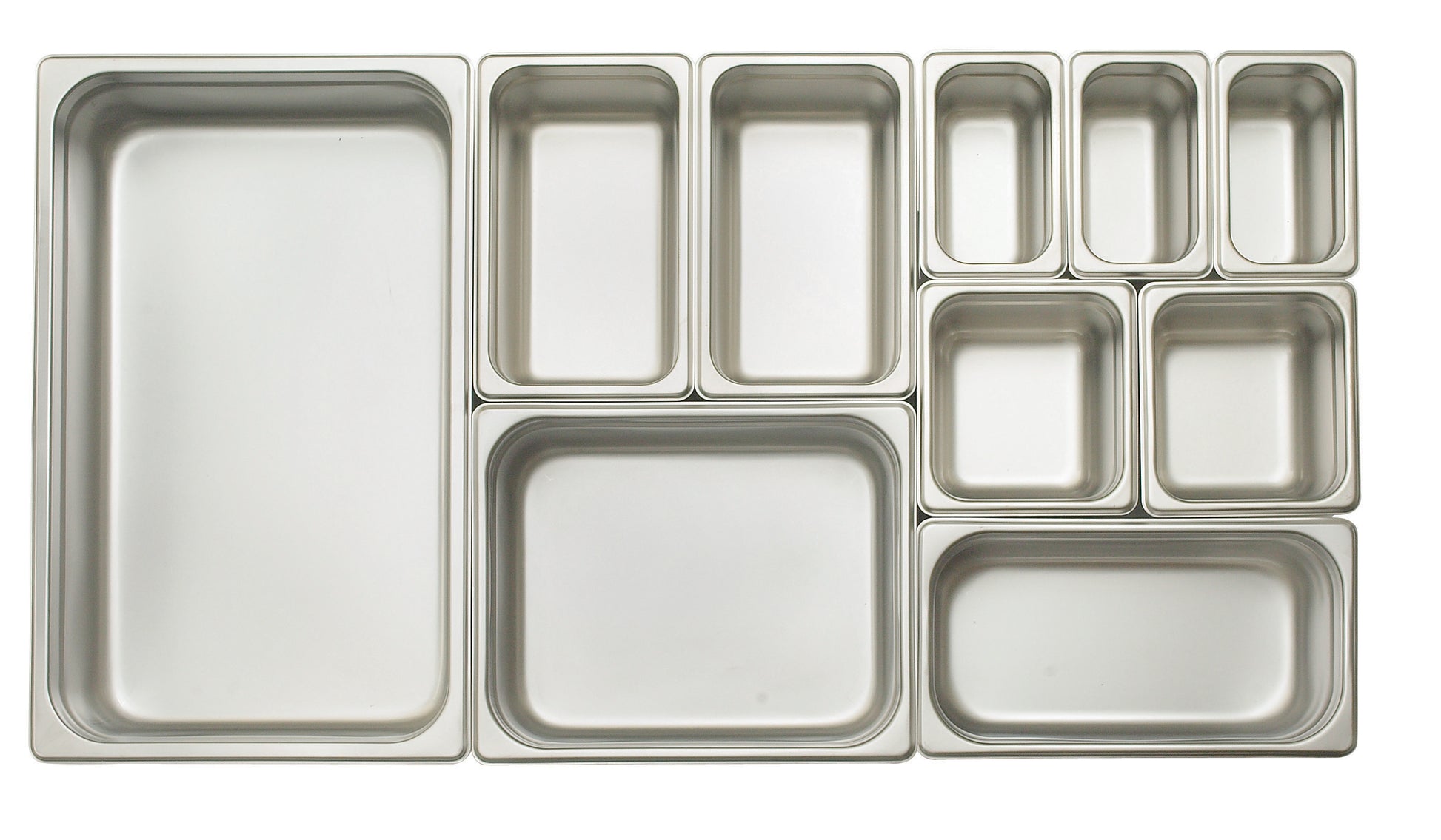 Winco SPJP-204 Half-size Stainless Steel Anti-jam Steam Pan, 4" Deep
