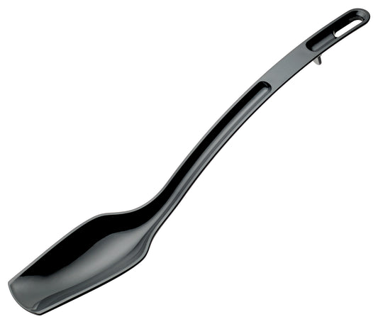 Winco CVBS-10K 3/4 oz. 10" Black Curved Polycarbonate Buffet Spoon