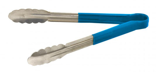 Omcan 80543 12-inch Blue Plastic Handle Heavy-Duty Utility Tong
