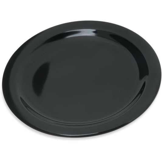 Carlisle 4350303 7.25" Black Dallas Ware Melamine Salad Plate