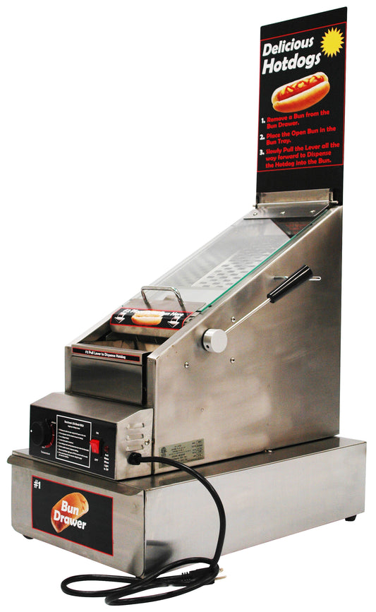 Winco 60024 Benchmark The Dog House Hot Dog Cooker & Dispenser