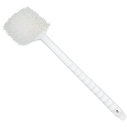 Carlisle 4050000 20" x 3" White Sparta Utility Brush With Medium Stiff Nylon Bristles