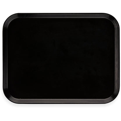 Carlisle 1814FG004 18" x 14" Black Glasteel Fiberglass Tray