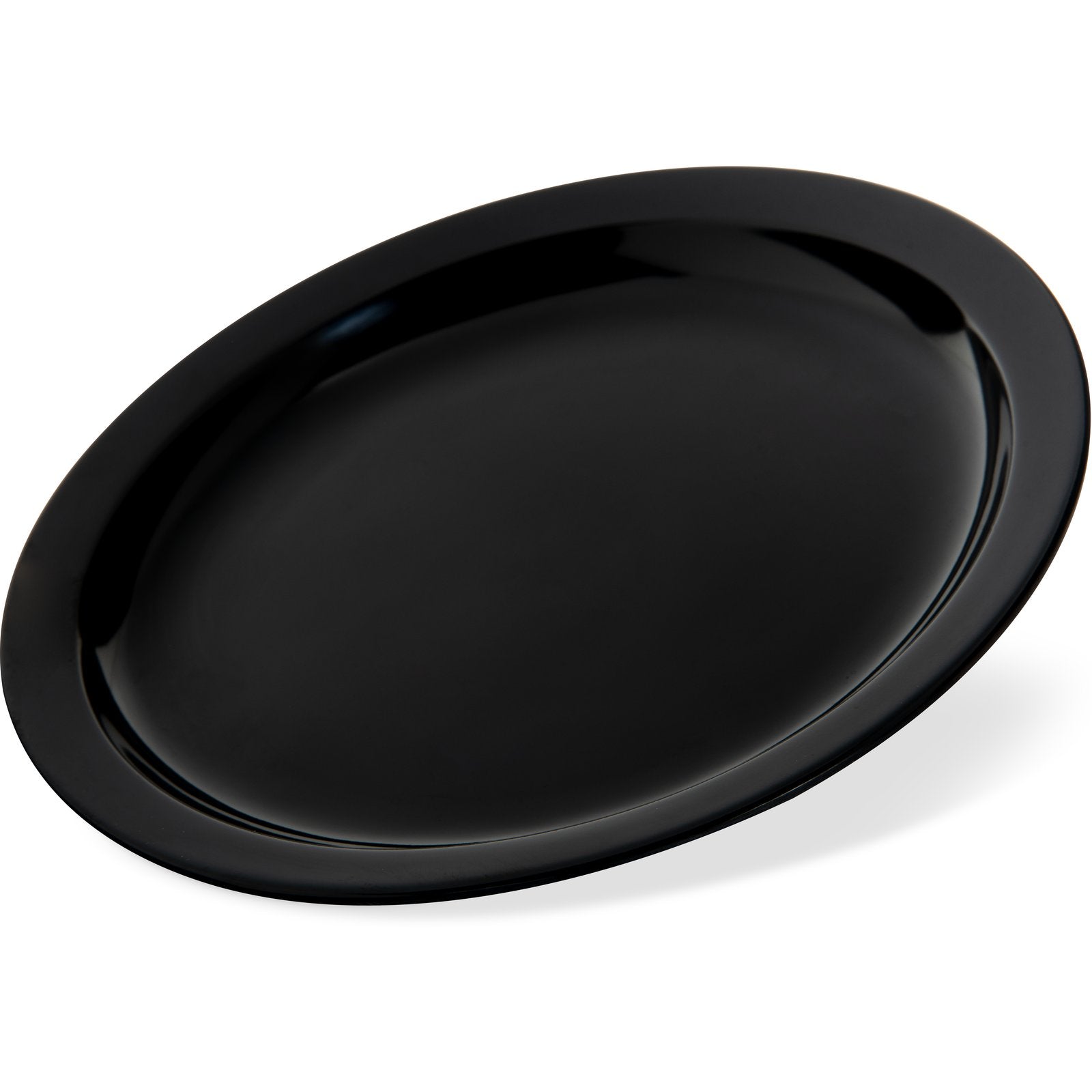 Carlisle KL20103 7.25" Black Kingline Melamine Sandwich Plate