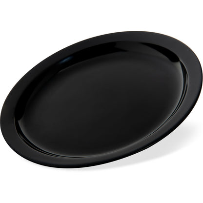 Carlisle KL20103 7.25" Black Kingline Melamine Sandwich Plate
