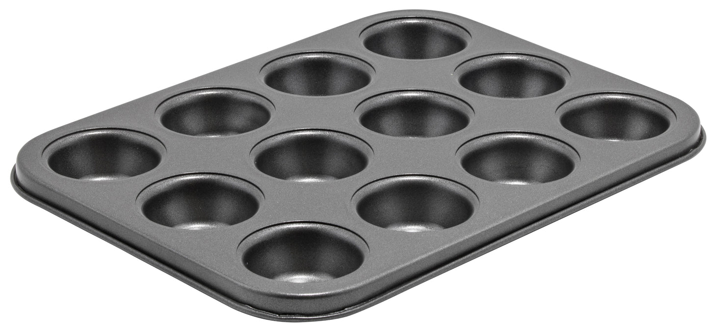 Winco CMF-12M 3/4 oz. Carbon Steel 12 Cup Mini Muffin Pan, Non-stick