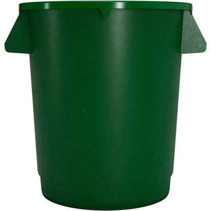 Sparta 84101009 10 Gallon Green Round Polyethylene Bronco Waste Bin Trash Container