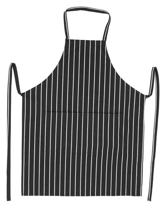 Winco BA-3427CS 33-1/2"x 27" Chalk Stripe Bib Apron