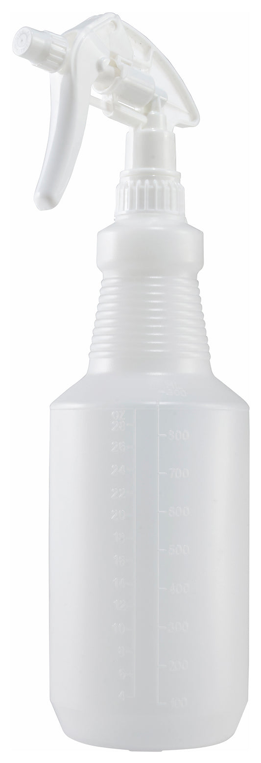 Winco PSR-9W 28 oz. White Plastic Spray Bottle