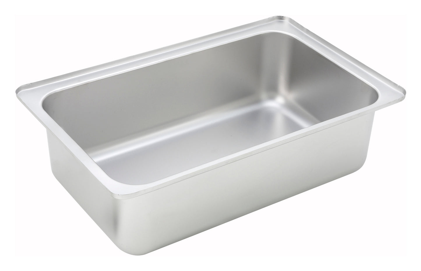 Winco C-WPF6 Full-size Stainless Steel Upright Standing Edge Spillage Pan, 6" Deep
