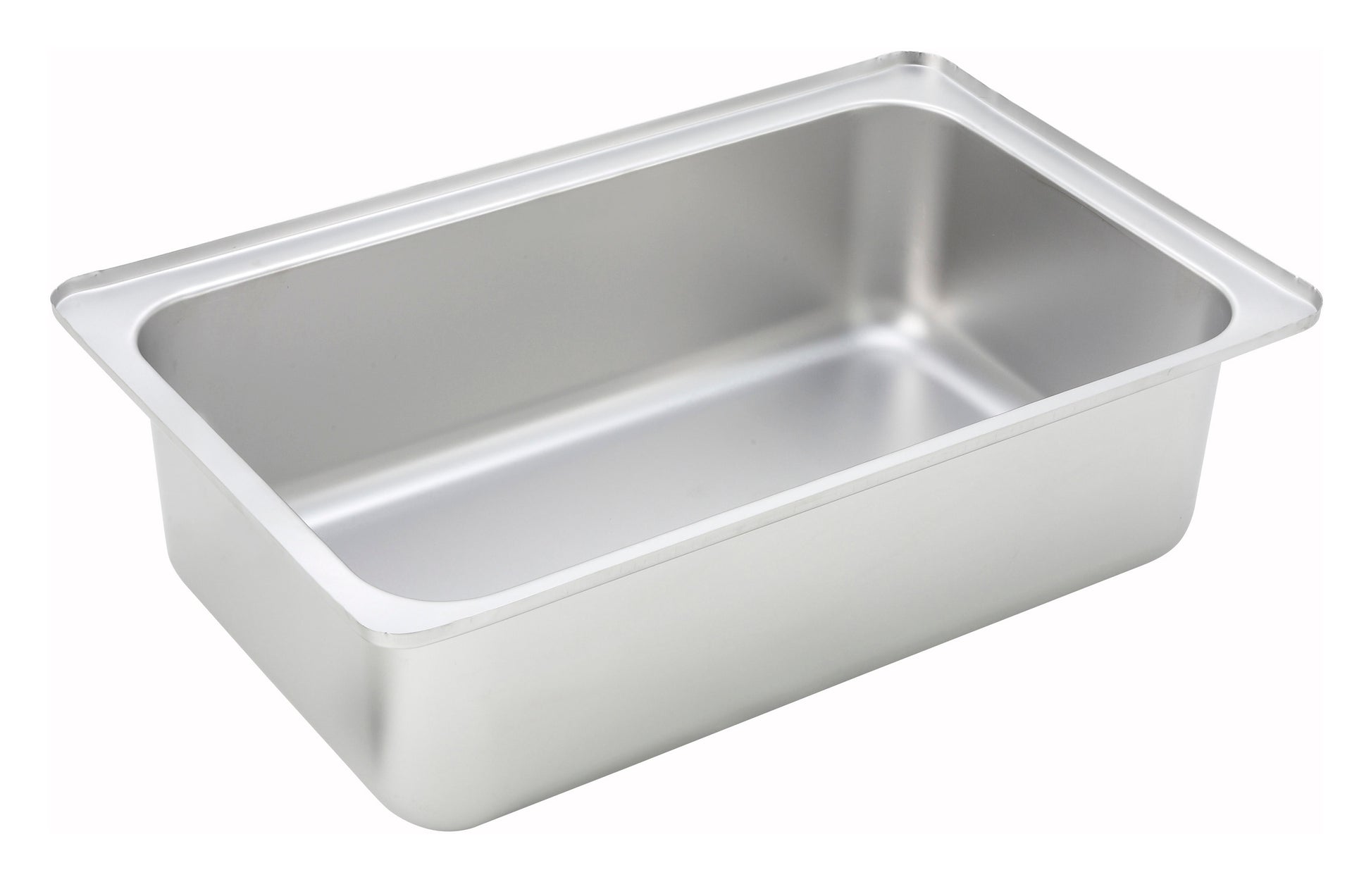 Winco C-WPF6 Full-size Stainless Steel Upright Standing Edge Spillage Pan, 6" Deep
