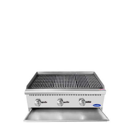 Atosa ATCB-36-NG 36" Natural Gas Heavy Duty Char-Rock Broiler