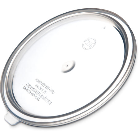 Carlisle 20230 2 - 3 1/2 Qt Translucent Polypropylene Bain Marie Food Storage Container Lid