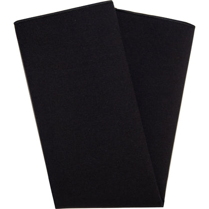 Snap Drape 54481717NM014 17" x 17" Black Spun Poly Signature Napkin
