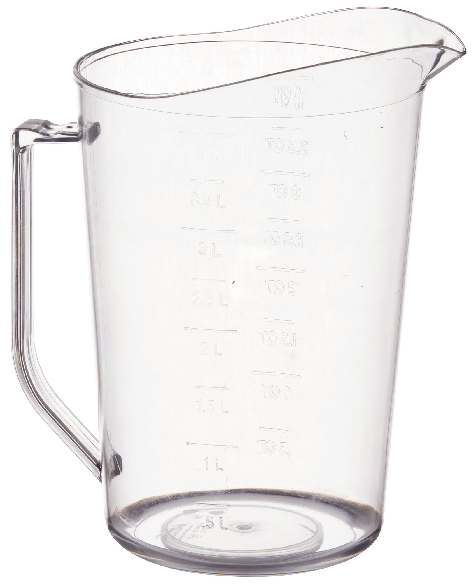 Winco PMU-400 4 Qt. Polycarbonate Measuring Cup