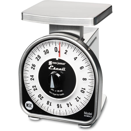 Carlisle SCMDL2 2 lb/32 oz Stainless Steel NSF Lsited MS-Series Dial Scale
