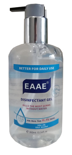 Omcan 46668 300ml Clear Bottle Hand Sanitizer with 75% Alcohol and Pump