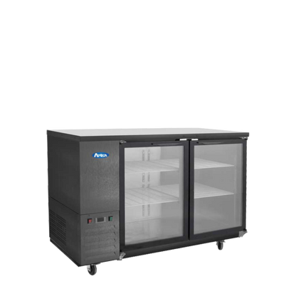 Atosa SBB48GGR-AUS2 48" Black Glass Door Back Bar Cooler