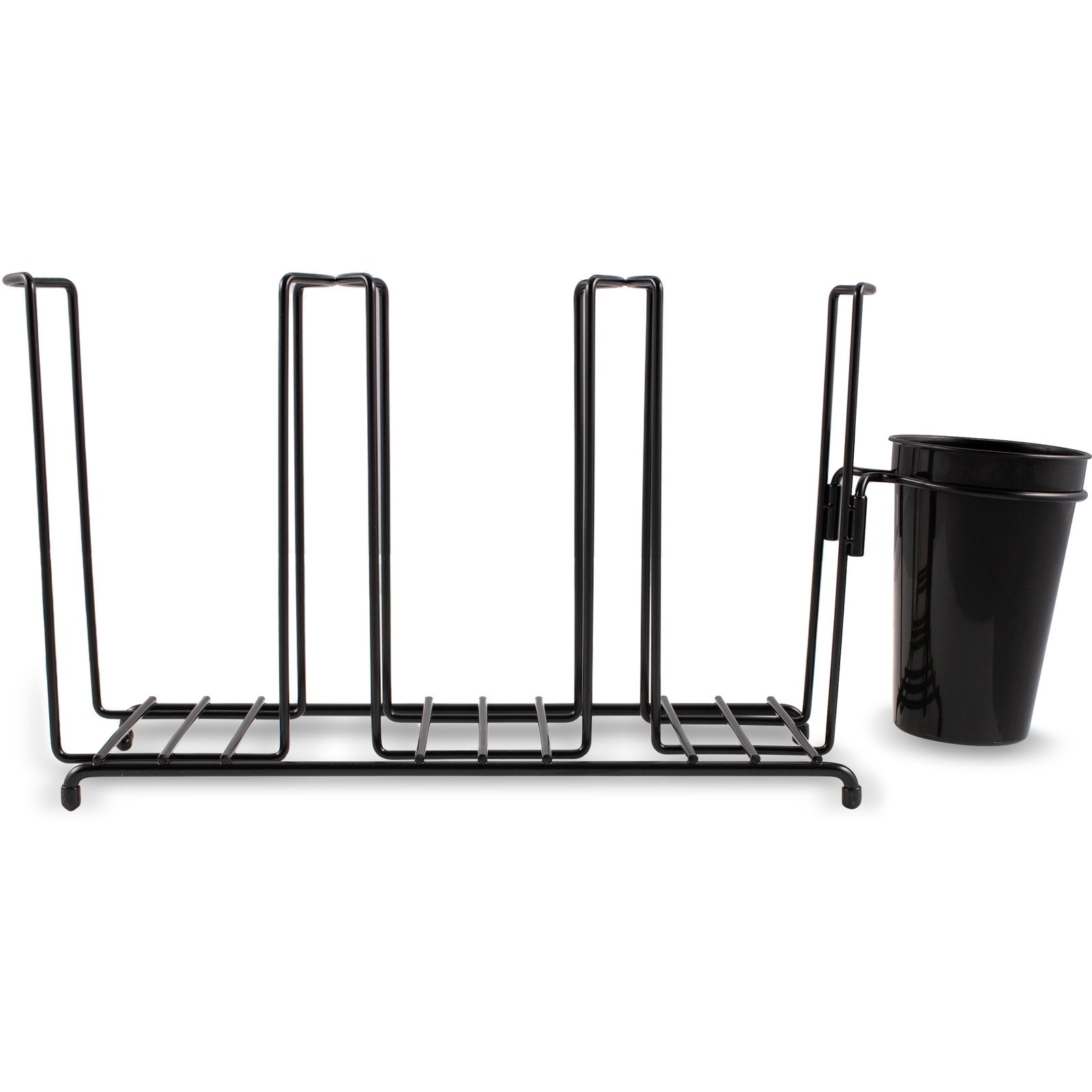 San Jamar C8003WFS 3-Compartment Wire Cup and Lid Organizer