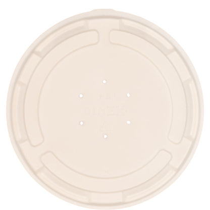 Dinex DXHH87 2.06" White Round Soup Bowl Lid (1000/cs)