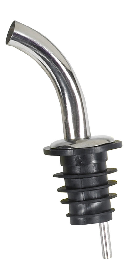 Winco PPM-4G Black Plastic Stopper Gooseneck Spout Metal Pourers