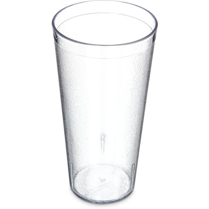 Carlisle 522407 24 oz Clear SAN Stackable Plastic Tumbler
