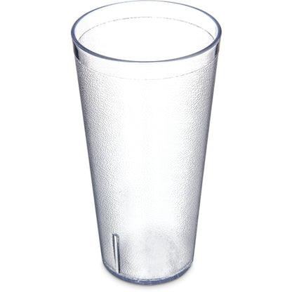 Carlisle 5232-8107 32 oz Clear SAN Stackable Tumbler - Cash & Carry (3/pk)