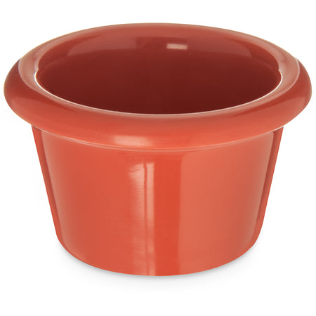 Carlisle S27552 1.5 oz Sunset Orange Melamine Smooth Ramekin