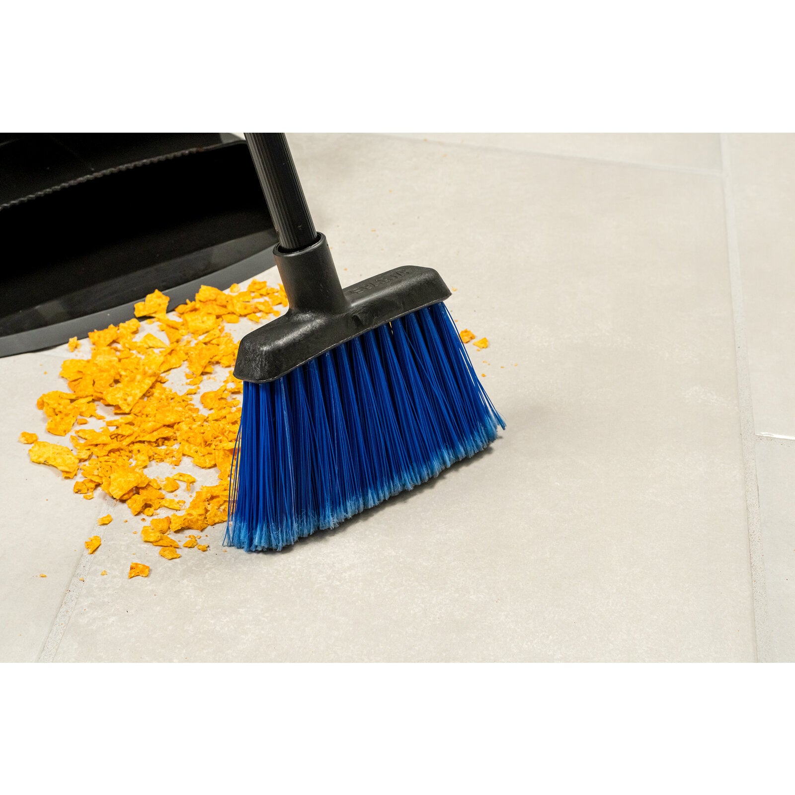 Carlisle 4685314 12" Blue Duo-Sweep Flagged Light Industrial Broom Head