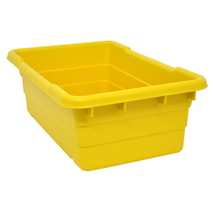 Omcan 10940 100 lbs Yellow Meat Lug Tote Box