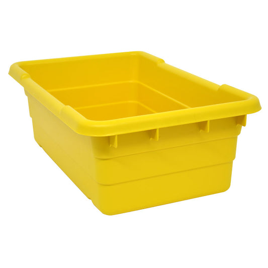 Omcan 10940 100 lbs Yellow Meat Lug Tote Box