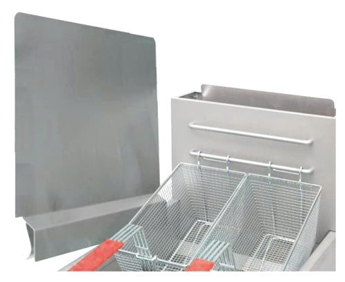 Omcan 47451 Stainless Steel Side Splash Guard for Fryer