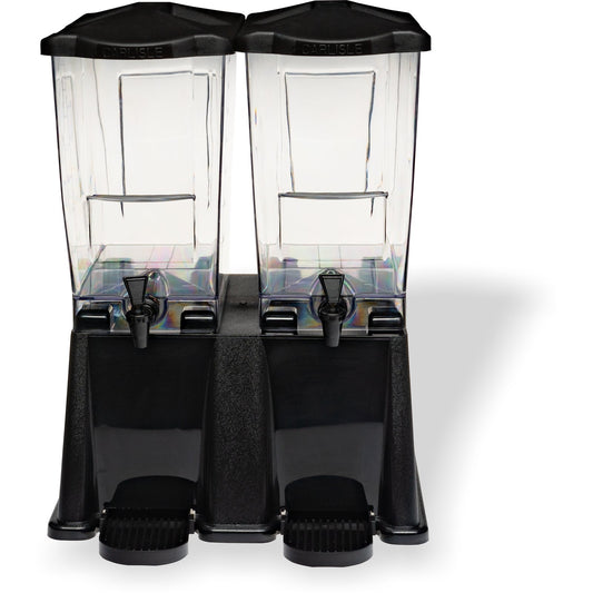 Carlisle 1085103 3.5 Gallon Black Double TrimLine Premium Beverage Dispenser