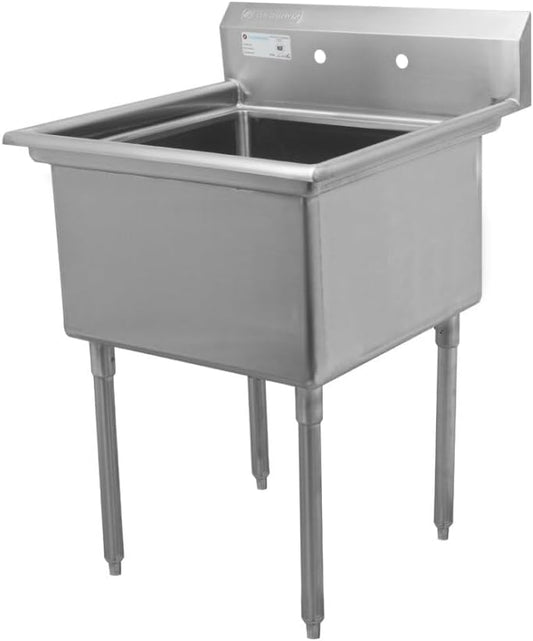 Thorinox TSS-2424-C Single Sink with Center Drain