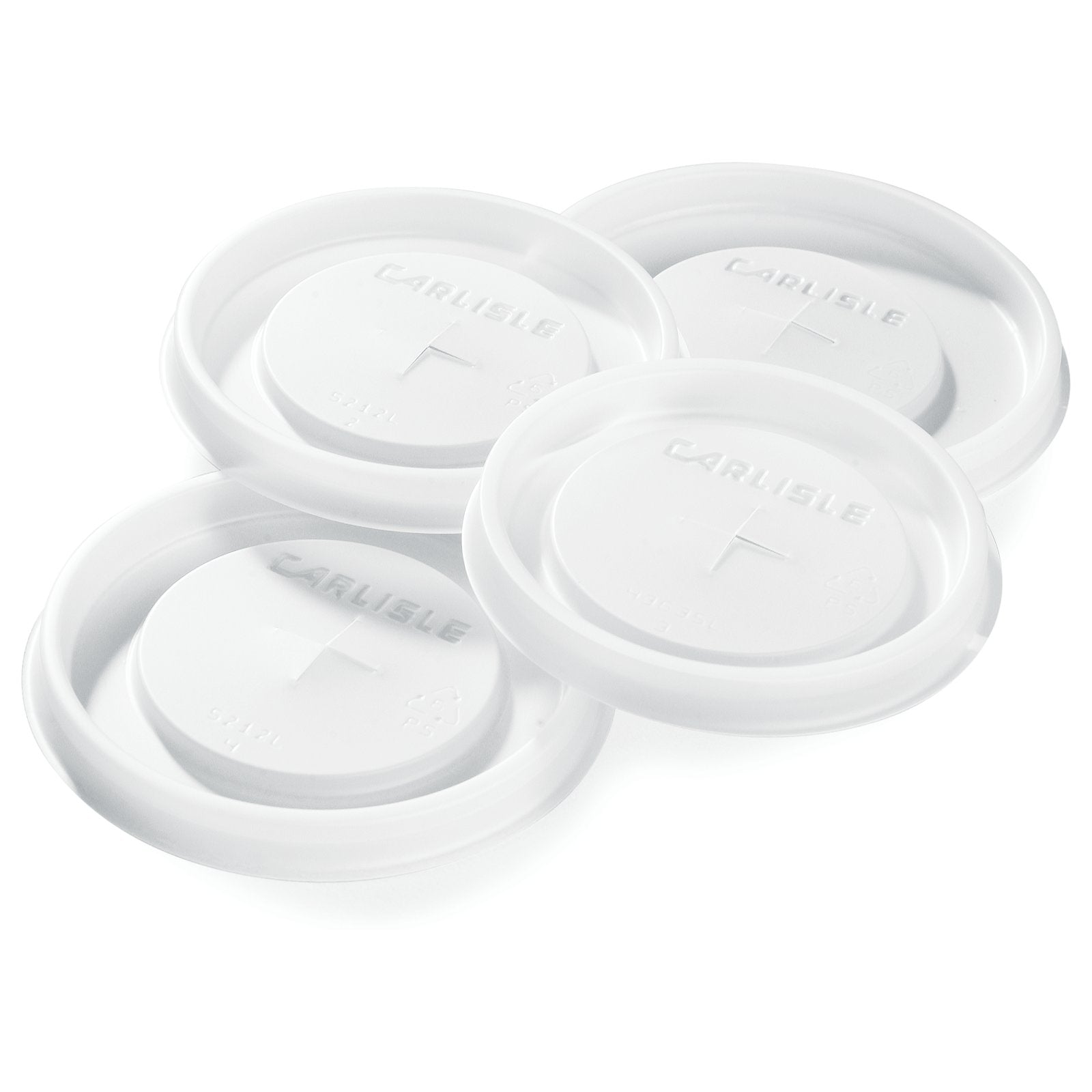 Carlisle 5212L30 Translucent Disposable Lid Fits for Stackable 5212 12 oz Tumbler (1000/cs)