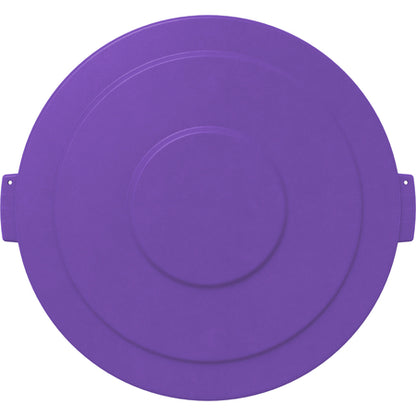 Sparta 84105689 55 Gallon Purple Round Polyethylene Bronco Waste Bin Trash Container Lid