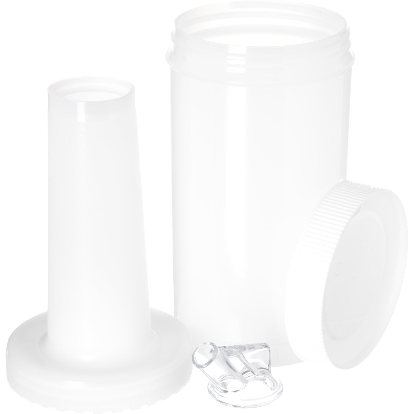 Carlisle PS601N02 32 oz/ Quart White Store N' Pour Complete Unit Bundle