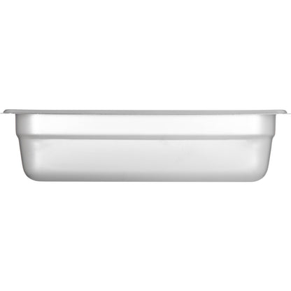 Carlisle 607142 1/4 Size Stainless Steel DuraPan Light Gauge Steam Table Hotel Pan, 2.5" Deep