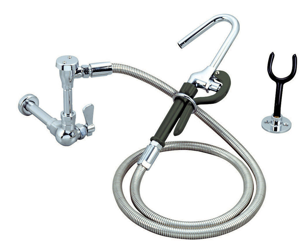 BK Resources BKF-SSMPF-G Optiflow Utility Spray, Splash/Wall Mount, Single Valve, Remote Valve