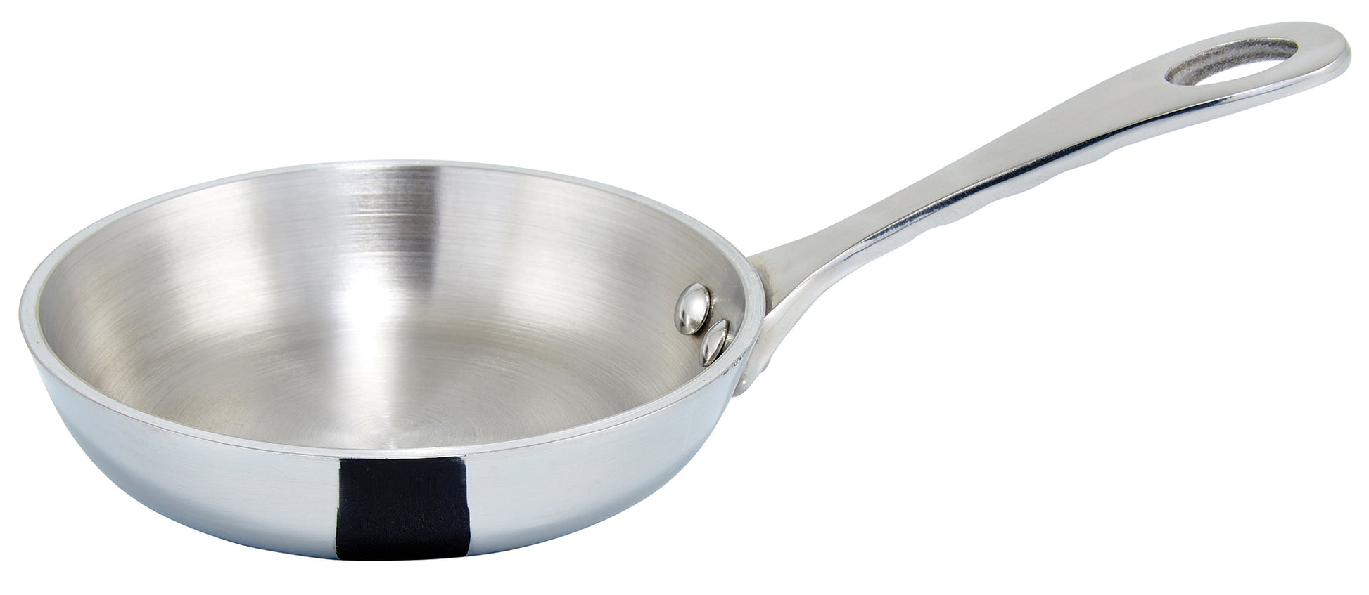 Winco DCFP-4S 5 oz. 4" Stainless Steel Mini Fry Pan