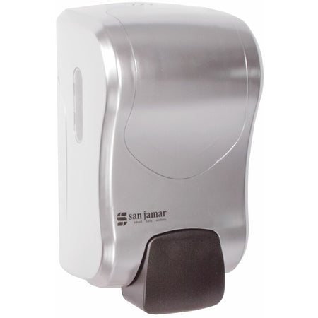 Carlisle S970SS 900 mL Manual Plastic Summit Rely Soap & Sanitizer Dispenser, Liquid & Lotion - Stainless Steel - Stainless Steel