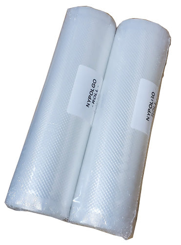 Omcan 10236 7" x 200" Embossed Vacuum Packaging Bag for Light Duty Commercial Vacuum Packaging Machines - 2 rolls per pack