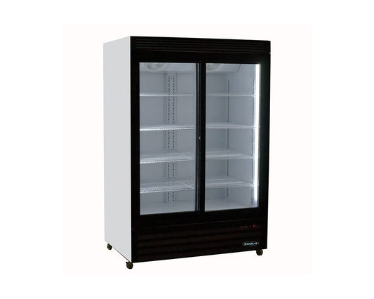 Kool-It KSM-40 48" Double Glass Door Merchandiser Refrigerator